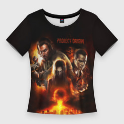 Женская футболка 3D Slim Project origin Fear