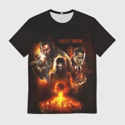 Мужская футболка 3D Project origin Fear
