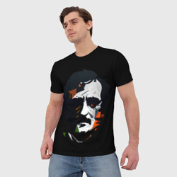 Мужская футболка 3D Ворон Эдгара По - фото 2