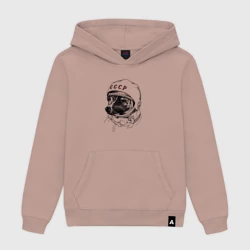 Женская толстовка хлопок Пёсик астронавт - СССР