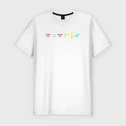 Мужская футболка хлопок Slim Минималистичный дизайн с названием игры Тетрис