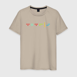 Мужская футболка хлопок Минималистичный дизайн с названием игры Тетрис