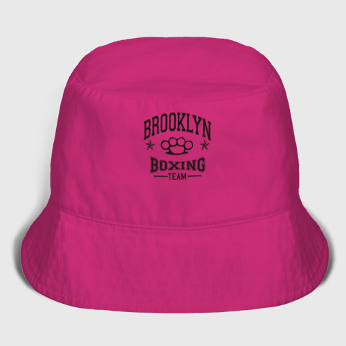 Детская панама хлопок с принтом Brooklyn boxing, вид спереди #2