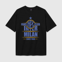 Мужская футболка Oversize хлопок texturе Inter Milan fans club