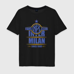 Мужская футболка хлопок Oversize Inter Milan fans club