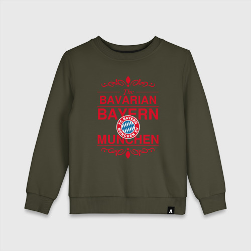 Детский свитшот хлопок с принтом Bavarian Bayern, вид спереди #2