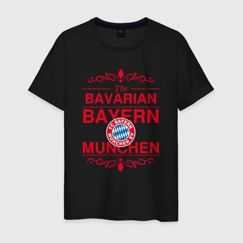 Мужская футболка хлопок Bavarian Bayern, цвет черный