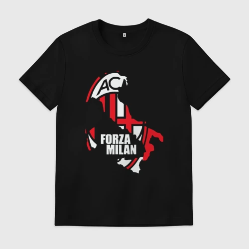Мужская футболка хлопок Forza Milan