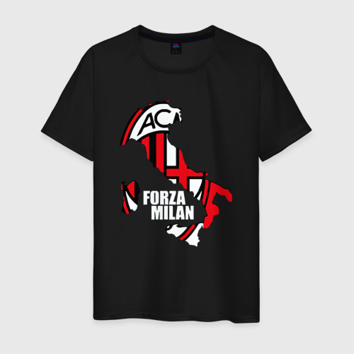 Мужская футболка хлопок Forza Milan, цвет черный