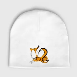 Женская шапка демисезонная Лиса Ольга