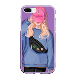 Чехол для iPhone 7Plus/8 Plus матовый Casual style girl