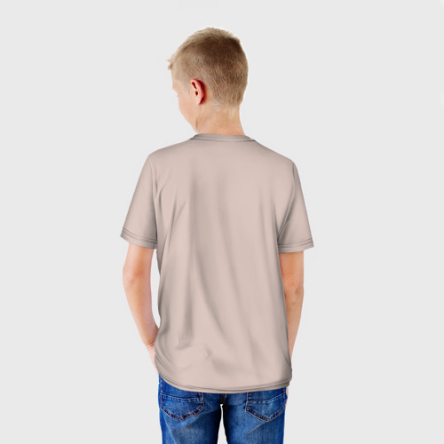 Детская футболка 3D Лабрадор ретривер с белой грудкой, цвет 3D печать - фото 4