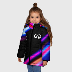 Зимняя куртка для девочек 3D Infiniti Speed lights - фото 2
