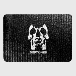 Картхолдер с принтом Deftones с потертостями на темном фоне - фото 2