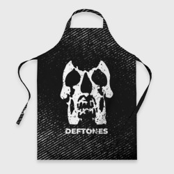 Фартук 3D Deftones с потертостями на темном фоне