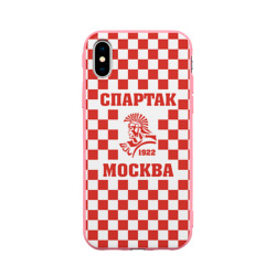 Чехол для iPhone X матовый FCSM - Спартак