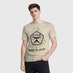 Мужская футболка 3D Сделано в СССР знак качества - фото 2