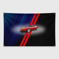Флаг-баннер Американский маслкар Pontiac Firebird 3 поколение