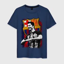 Левандовски Барселона – Мужская футболка хлопок с принтом купить со скидкой в -20%