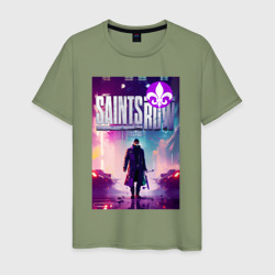 Мужская футболка хлопок Saints Row - shooter
