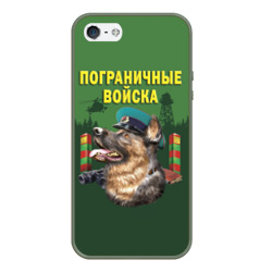 Чехол для iPhone 5/5S матовый Погранзастава