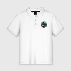 Женское поло хлопок Полосатое семейство