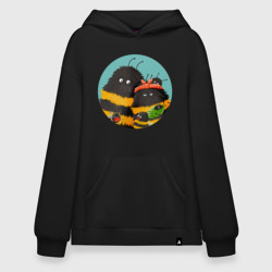 Худи SuperOversize хлопок Полосатое семейство