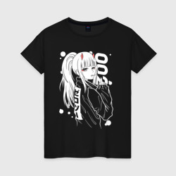 Светящаяся женская футболка Zero two anime tyan