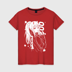 Светящаяся футболка Zero two anime tyan (Женская)