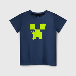 Lime Creeper eyes – Светящаяся детская футболка с принтом купить со скидкой в -20%