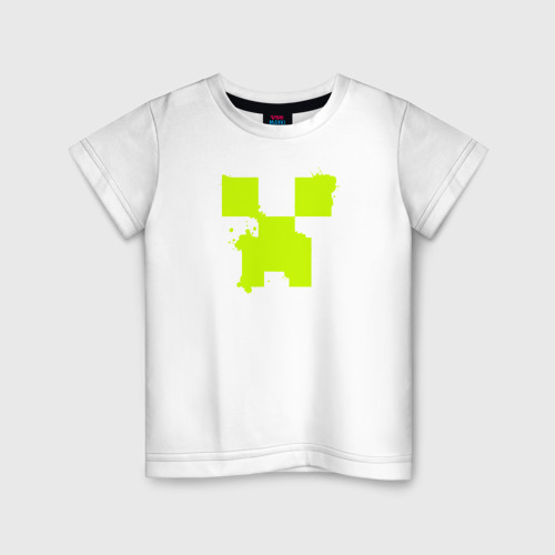 Светящаяся детская футболка Lime Creeper eyes - купить по цене 1735 руб ...