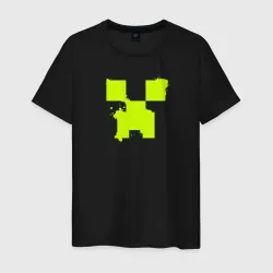 Светящаяся мужская футболка Lime Creeper eyes