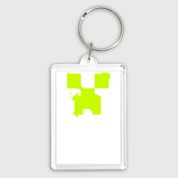 Брелок прямоугольный 35*50 Lime Creeper eyes