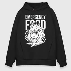 Мужское светящееся худи Emergency food Paimon