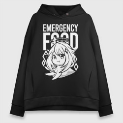 Женское светящееся худи Emergency food Paimon