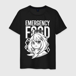 Светящаяся мужская футболка Emergency food Paimon