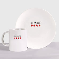 Набор: тарелка + кружка The expanse - Heads
