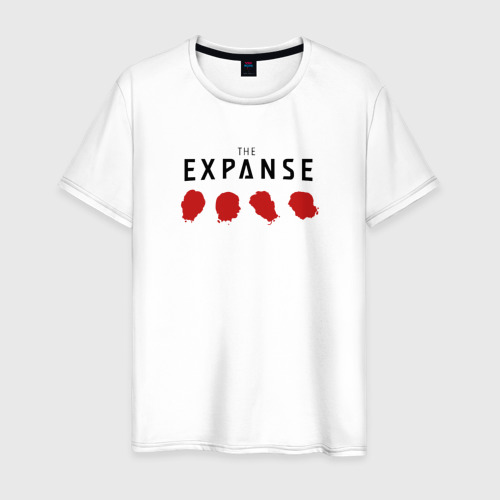 Мужская футболка из хлопка с принтом The expanse - Heads, вид спереди №1