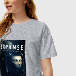 Женская футболка хлопок Oversize Camina - The expanse - фото 2