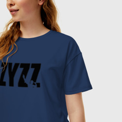 Женская футболка хлопок Oversize Zyzz legend - фото 2