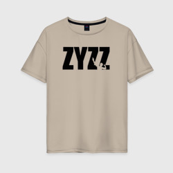 Женская футболка хлопок Oversize Zyzz legend
