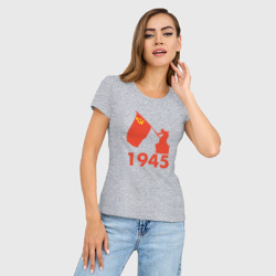 Женская футболка хлопок Slim 1945 - фото 2
