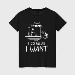 I do what - i want – Светящаяся женская футболка с принтом купить со скидкой в -20%
