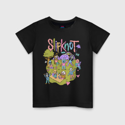 Slipknot kindergarten – Светящаяся футболка с принтом купить со скидкой в -20%