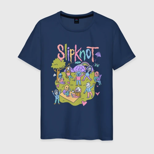 Светящаяся мужская футболка Slipknot kindergarten