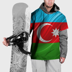 Накидка на куртку 3D Азербайджанский флаг