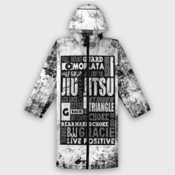 Мужской дождевик 3D Jiu-Jitsu Collage grunge