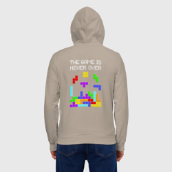 Мужская толстовка на молнии хлопок Tetris - the game is never over - фото 2