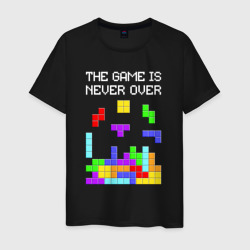 Мужская футболка хлопок Tetris - the game is never over