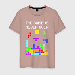 Мужская футболка хлопок Tetris - the game is never over